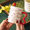 400ml Creative Ceramic Donut Mug Home Drinking Water Mug Exquisite Afternoon Tea Flower Tea Coffee Cup Breakfast Milk Cup Gifts