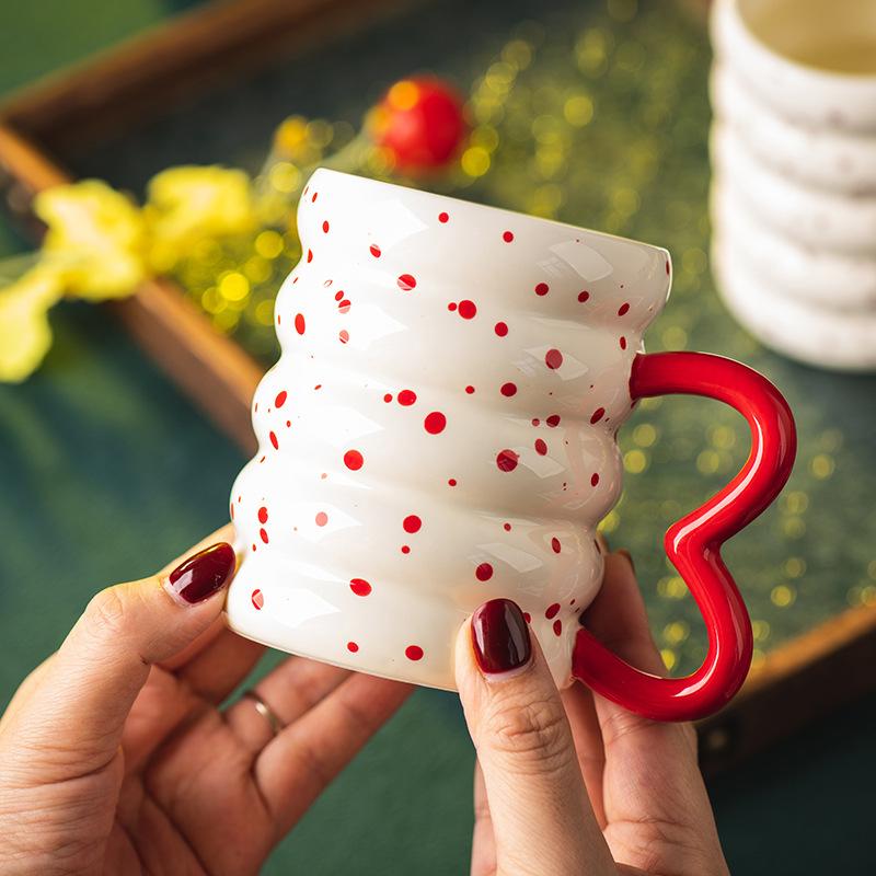 400ml Creative Ceramic Donut Mug Home Drinking Water Mug Exquisite Afternoon Tea Flower Tea Coffee Cup Breakfast Milk Cup Gifts