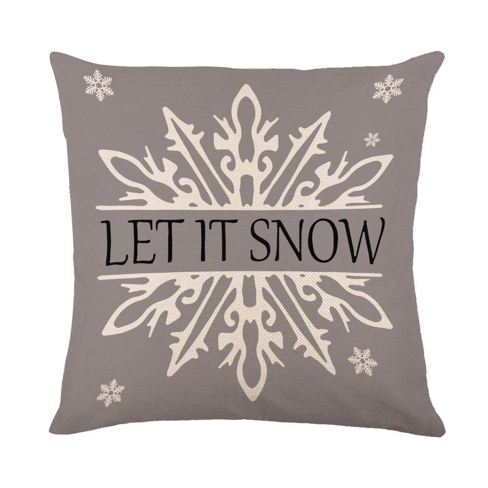 New Christmas Pillow Printed Simple Holiday Pillow Cover Home Sofa Pillow Pillowcase Cushion