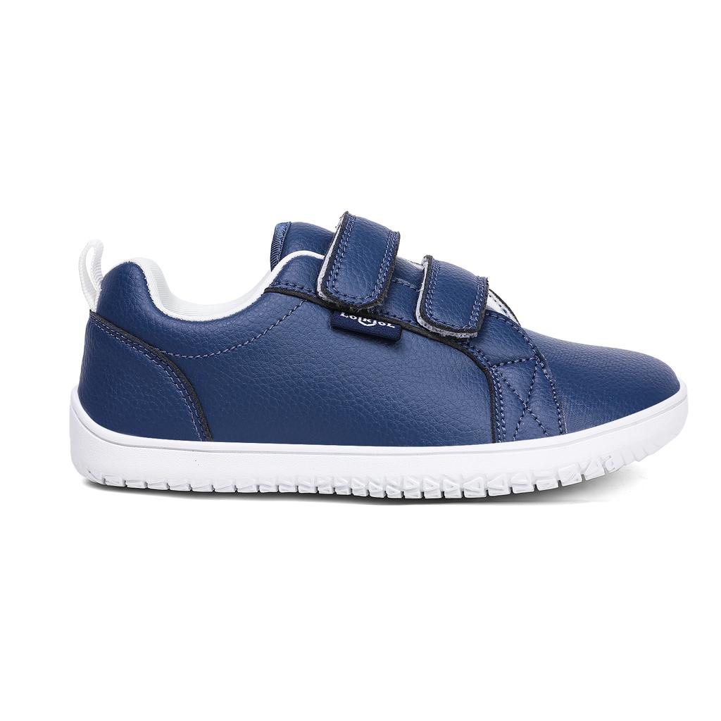 Boys Girls Barefoot Shoes Kids Wide Toe Minimalist Fashion Sneakers Lightweight Hook Loop Artificial Leather Walking Flats
