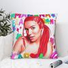 Karol G Manana Sera Bonito Pillowcase Double-Sided Printing Polyester Cushion Cover Gift Bichota Pillow Case Cover Home Square
