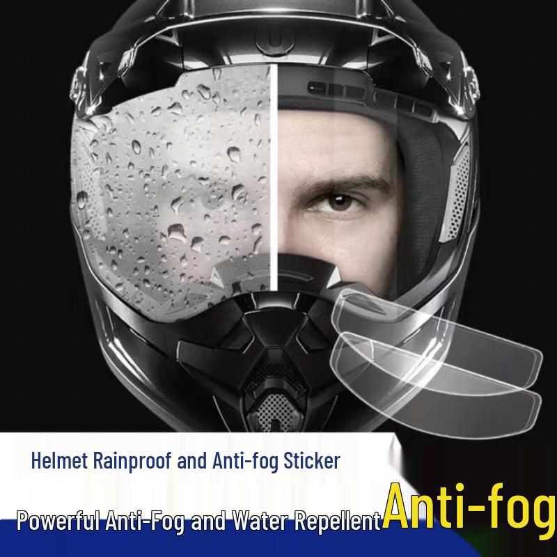 

HD Anti-Fog Rainproof Film Patch for Full Face Motorcycle Helmet - Lightweight & Quick-Drying