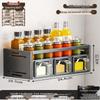 UOSO Cream Style Bamboo Kitchen Storage Rack