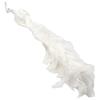 White Peacock Accent Piece for Christmas Tree Decoration Stunning Feather Details Perfect for Festive Atmosphere