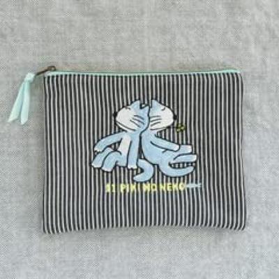 11 Katzen Flache Tasche Hickory