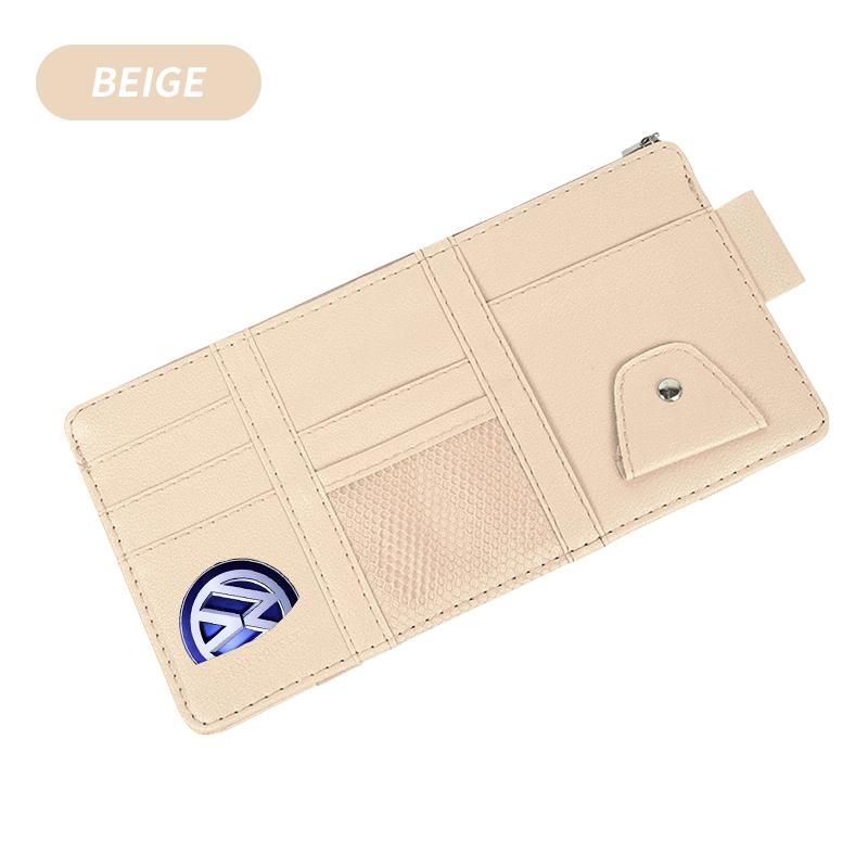 

Car Goods Sun Visor Organizer Multi-Pocket Glasses Clip Car Storage Bag For Volkswagen Polo RLine TSI Jetta TDI MK4 GTI Golf 4 5