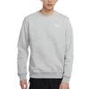 Nike Club Fleece Lined Embroidered Small Logo Classic Sneakers Sweatshirt Winter Men's Gray 916609-063