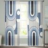 Abstract Colors In Medieval Geometry Voile Sheer Curtains Living Room Window Tulle Curtain Kitchen Bedroom Drapes Home Decor