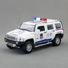 Car Alloy Model H3 Police Suv With Lights And Sound Effects For Play Kids