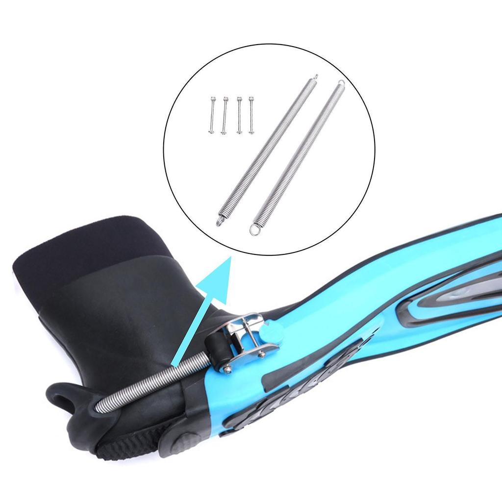 Diving Fin Straps Spring Screws Scuba Snorkeling Swimming Equipment Parts 22cm
