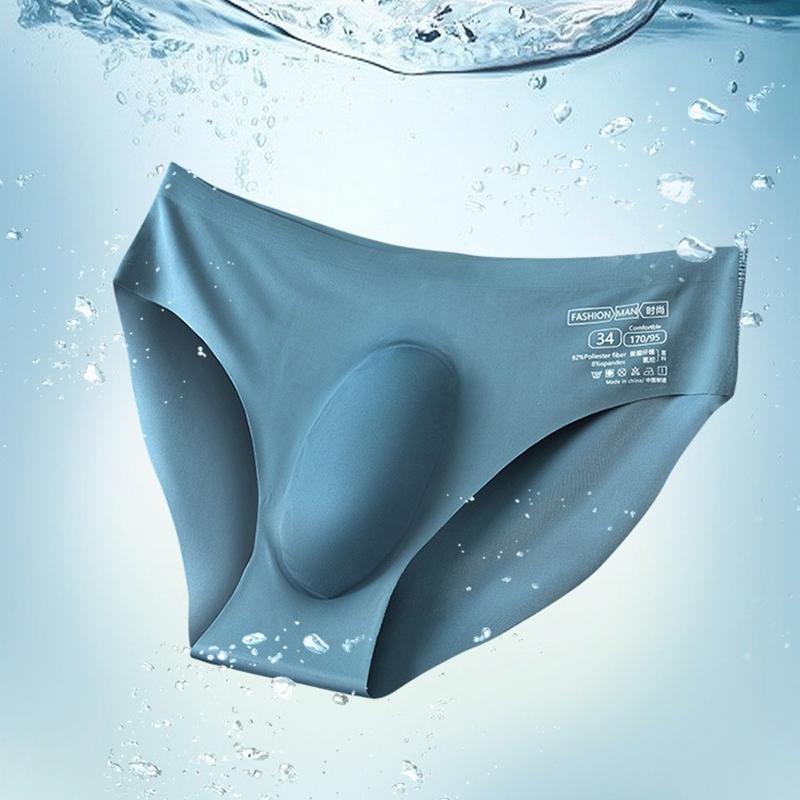 Nuove Mutandine Ultrasottili Trasparenti Sexy Asciugatura Rapida Trendy Traspiranti Intimo Mutandine Estate Uomo Seta Ghiaccio Senza Cuciture Slip