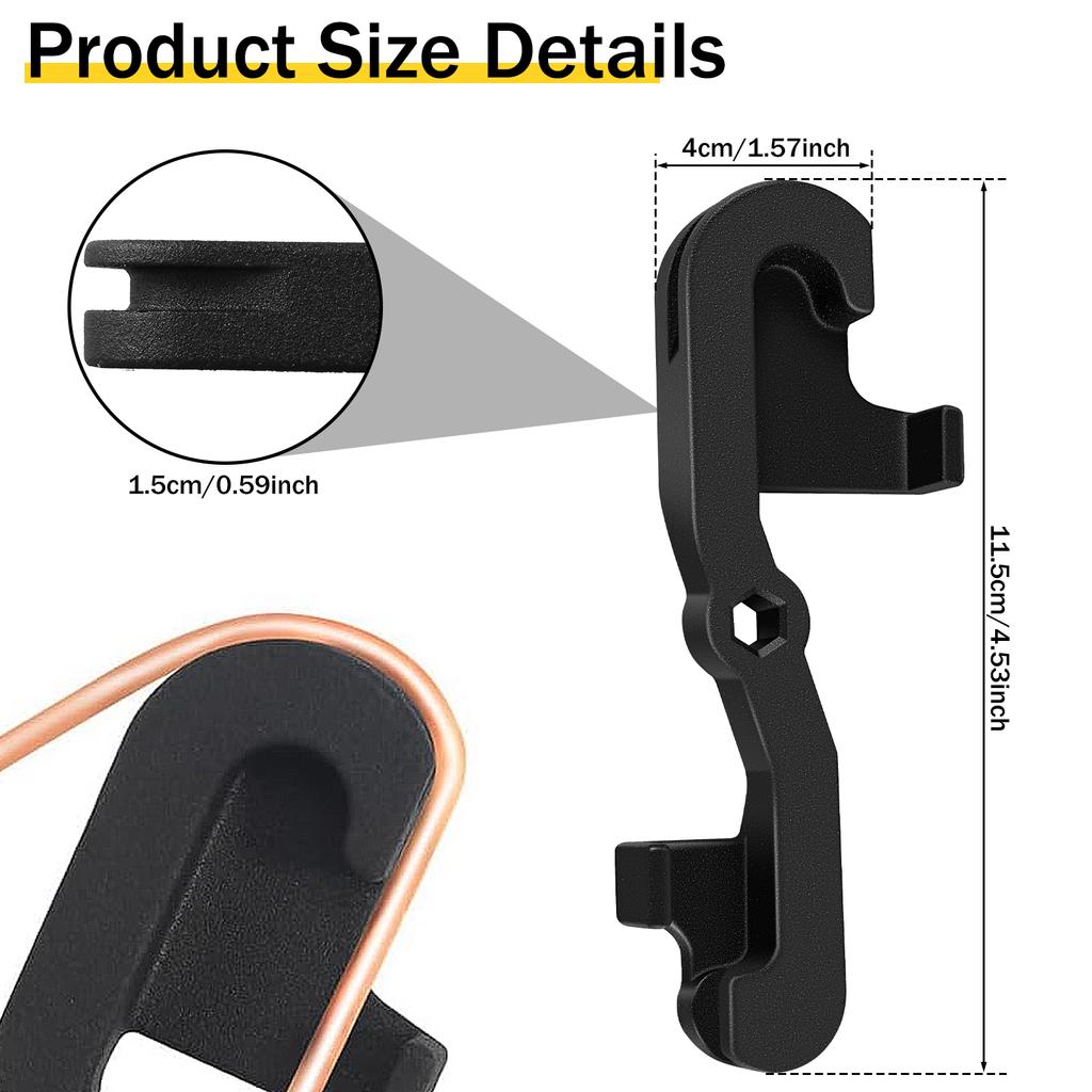 Brake Pipe Bending Tool Sturdy Steel Car Brake Line Tube Bender with 2 Bending Options Oil Brake Pipe Bender for Car Brake
