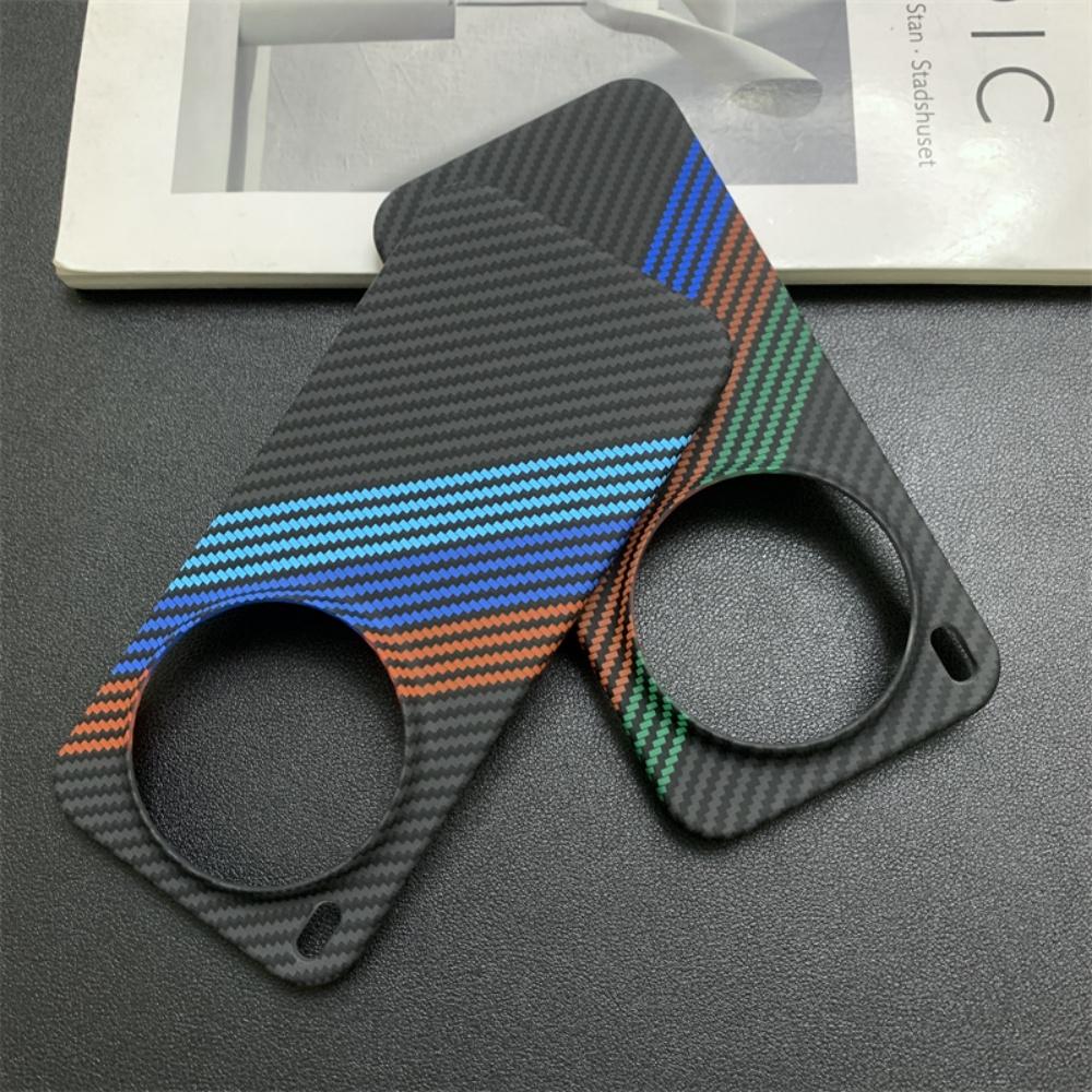 Slim Carbon Fiber Stripes Texture PC Frameless Phone Case For VIVO X300 X200 X100 S Pro Mini Ultra Heat Dissipation Cover