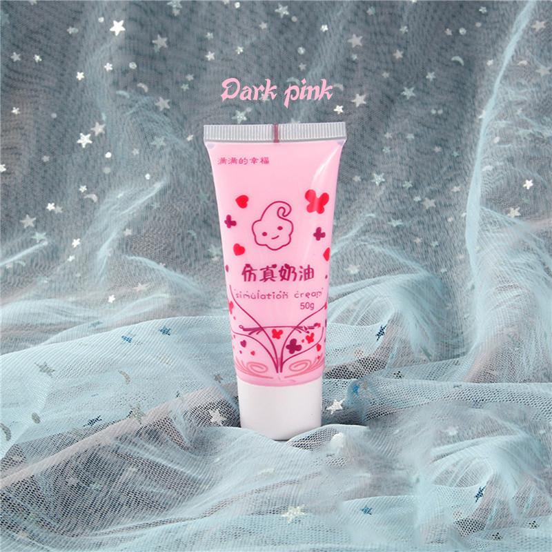 1Pcs (50Ml) Resin Diy Fake Whipped Cream Clay Simulation Cream Gel Antifreeze Mobile Shell Beauty Diy Craft Soft Clay Decoration