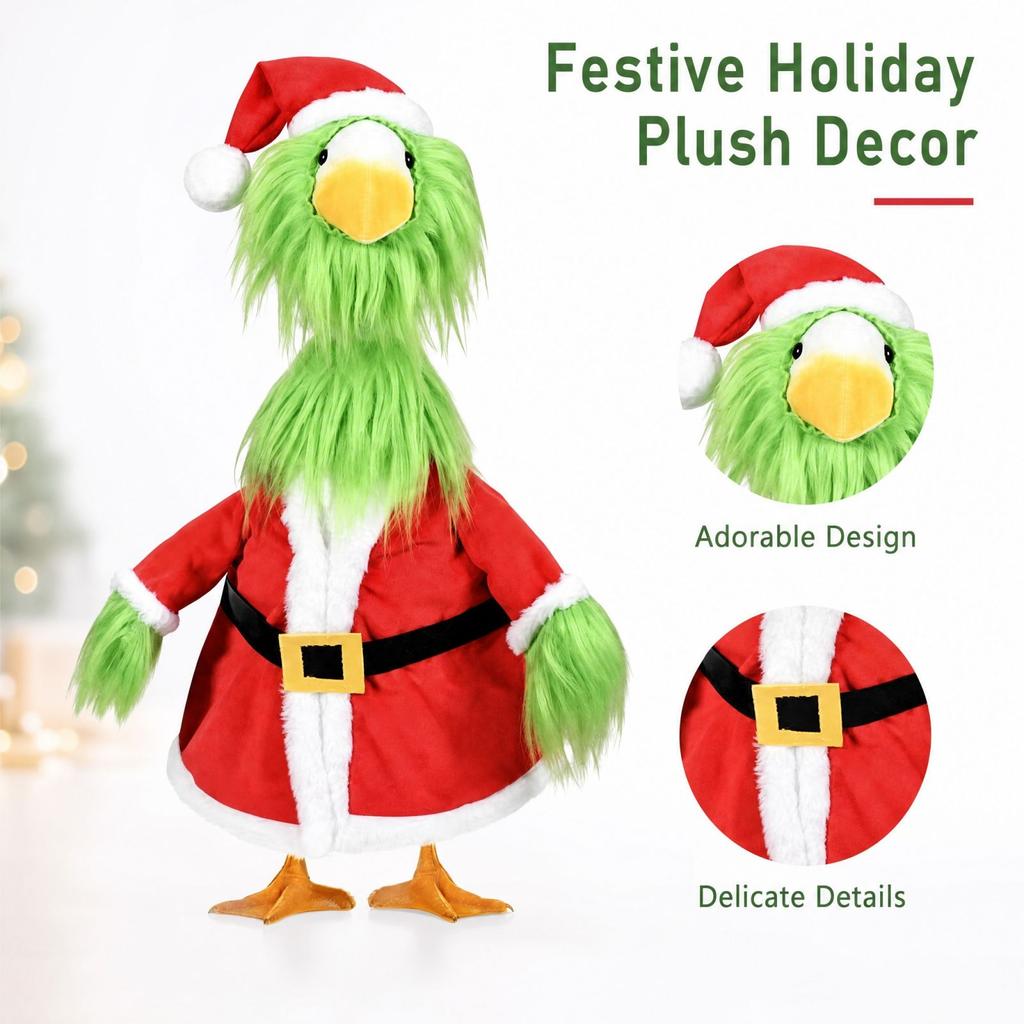 Christmas Porch Outfit Set Seasonal Holiday Decoration for 23 Inch Statue