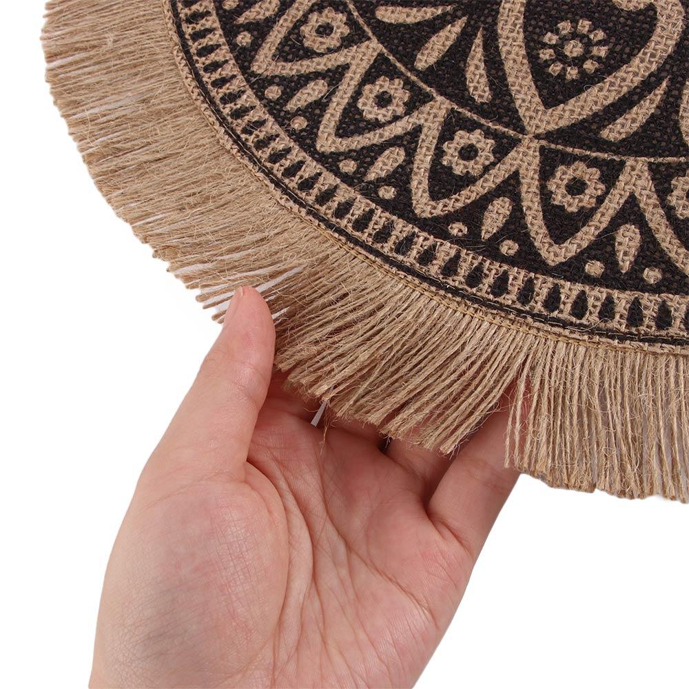 Middle East Style Craft Heat Insulation Table Placemat Kitchen Supplies Coffee Cup Mats Coaster
