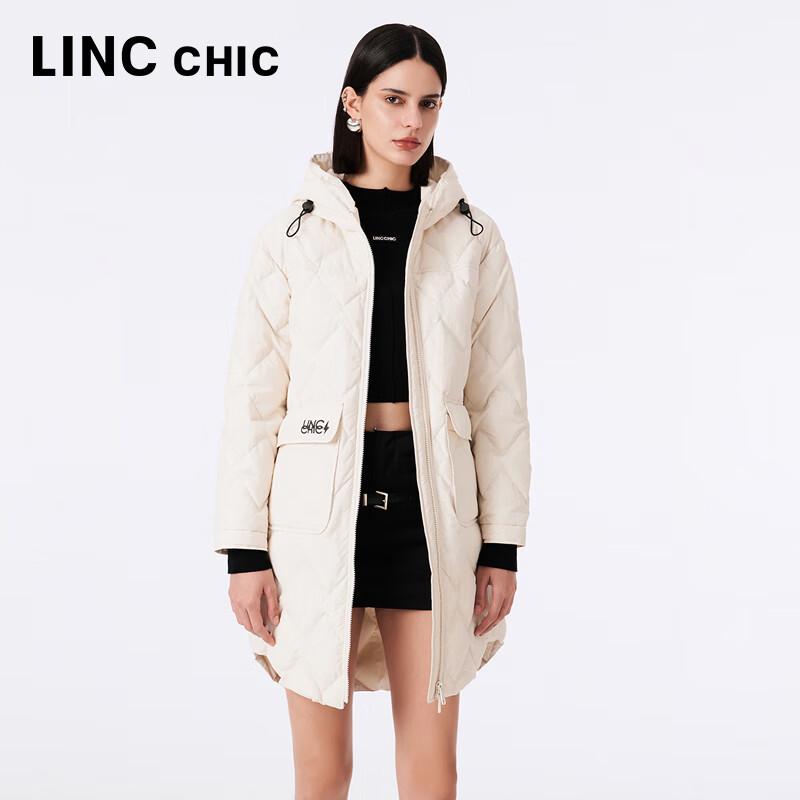 JINYUJIE Women's Hooded Mid-Length Lightweight Down Jacket