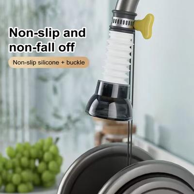 Faucet Filter 360 Degrees Rotatable Water Purifier with Reinforced Ring Durable Splash-Proof Kitchen Tap Filter for Home Restaurant