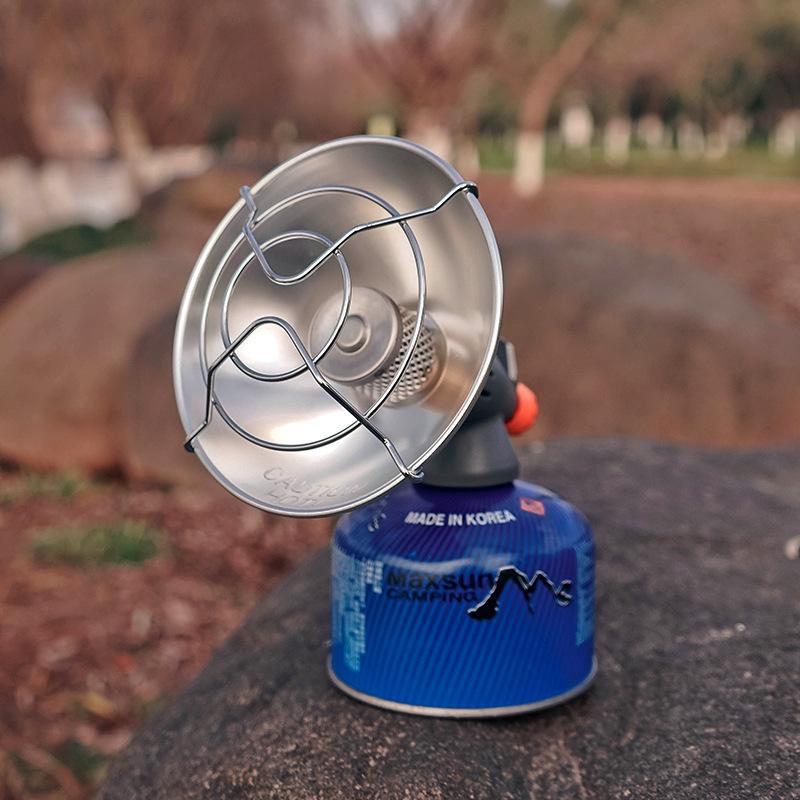 Outdoor Camping Portable Stainless Steel Mini Gas Heater Winter Fishing DurableTent Stove for Ice Fishing Metal Camping Tool