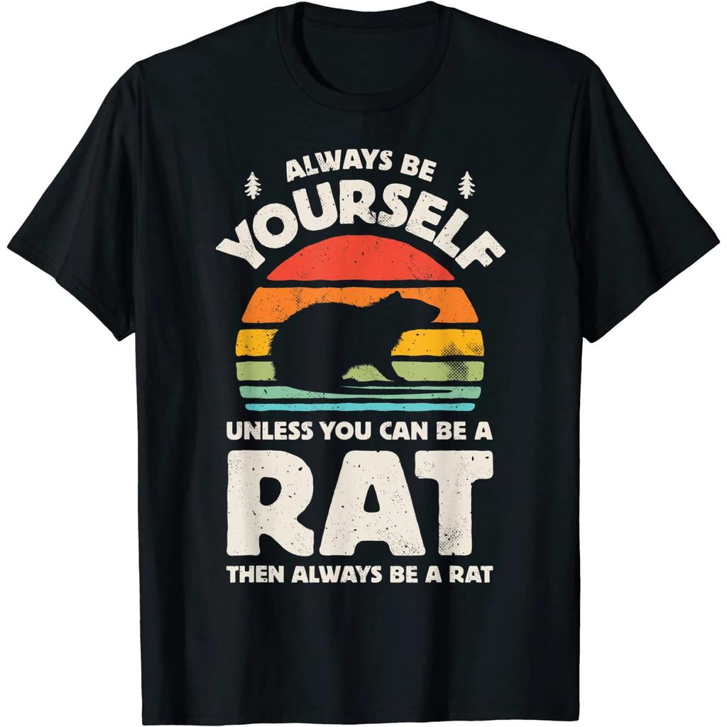 Funny Best Rat Dad Ever T Shirts Cotton Streetwear Short Sleeve Mouse Lover Birthday Gifts Japanese Anime Retro Animals Tshirt