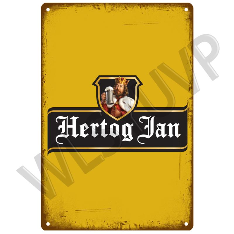Hertog Jan Retro La Chouffe Metallskilt Blikkskilt Whisky Belgia Øl Plakett Metall Veggdekor Vintage Dekor Plakater Skilt Man Cave