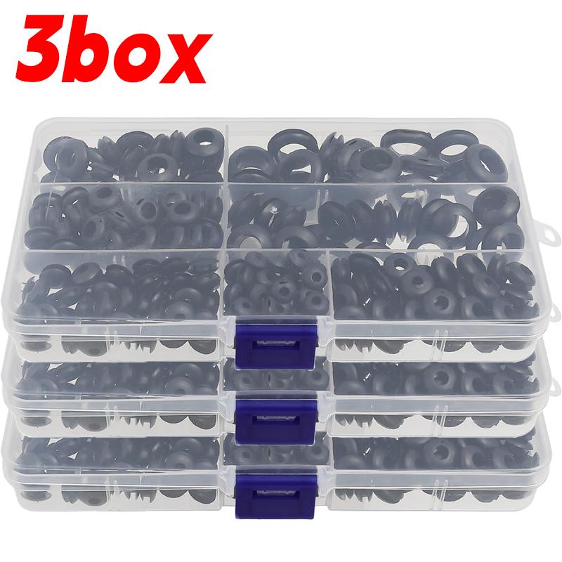 Rubber Sealing O-Ring Oil Sealing Grommet Gasket Electrical Cable Holes Conductor Wiring Blanking Washer Faucet Assortment Kit
