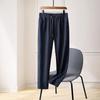 Men's Fleece-Lined Corduroy Pants - Elastic, Loose-Fit, Straight-Leg for Fall & Winter