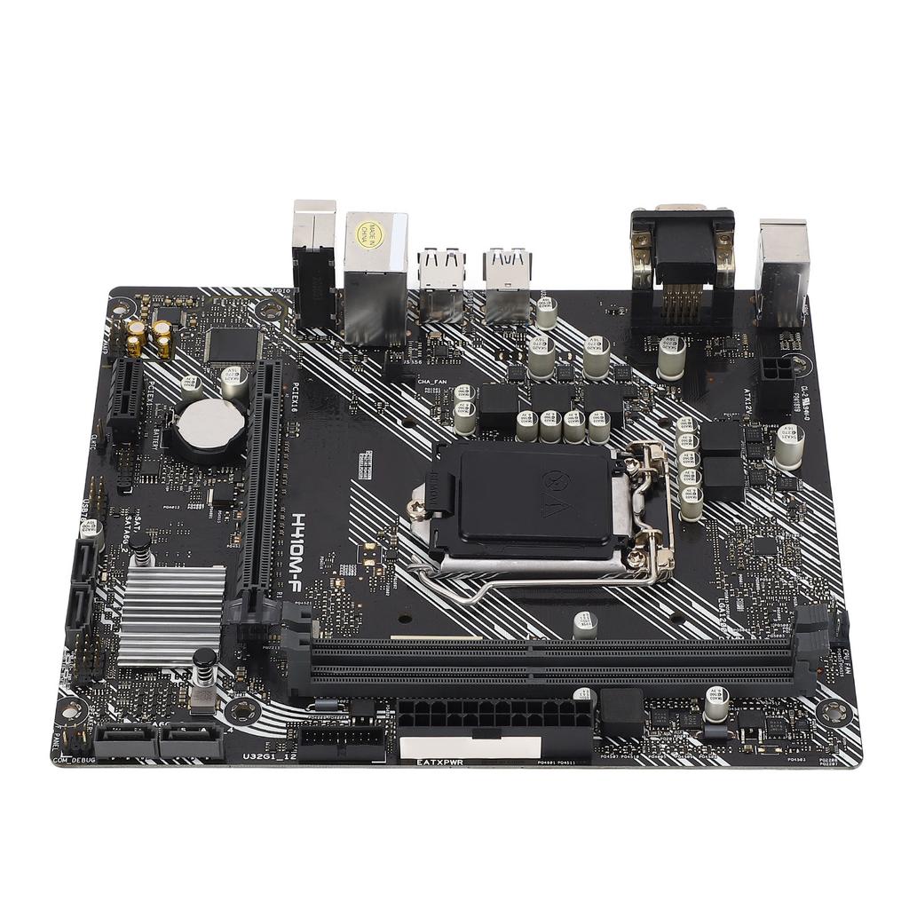H410M F Computer Motherboard DDR4*2 DIMM Slots 2 Channel DDR4 2933MHz LGA 1200 10th Gen for Core