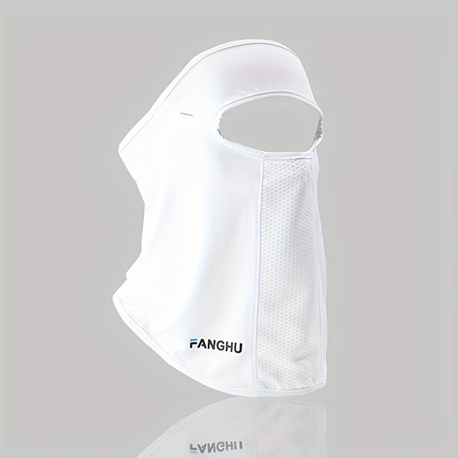 

1pc Full Face Mask Designed for Both Men and Women, Ideal for Cycling. It Offers, Is Breathable, Comfortable, Lightweight, and Cool білий