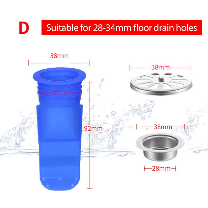 

Silicone Floor Drain Pest Control Anti-odor Cover Floor Drain Core Kitchen Bathroom Sewer Accessories Pipes Tube Deodorant