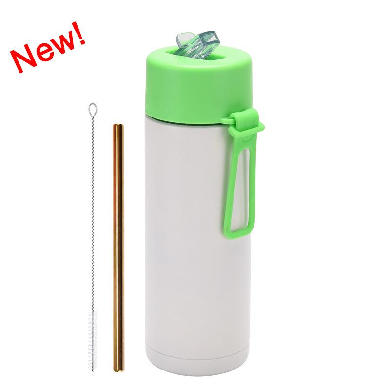 650Ml Sports Kettle Portable Silicone Handle Straw Water Cup Meidakou Stainless Steel Thermos Cup