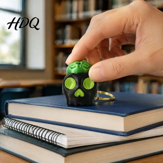 Backpack Accessory for Teens Halloween Fidget Clickers, Cute Mini Black Cat Pumpkin Skeleton Keychain, Compact Tool Home 3D Printed Clicker
