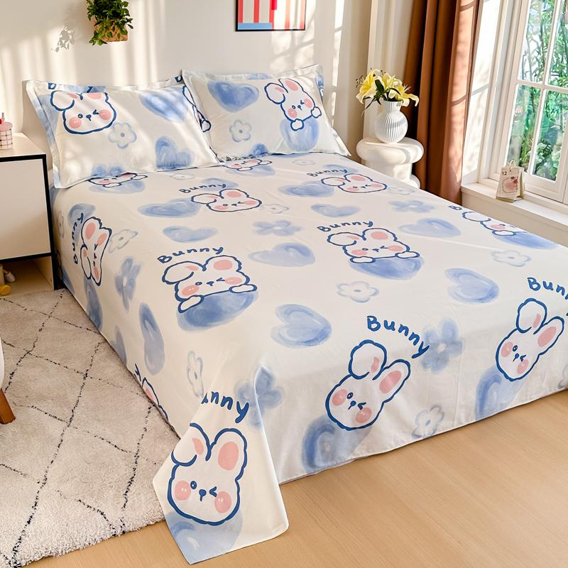 100% Cotton Bed Flat Sheet For Double Bed Plain Solid Color Top Sheets Single/Queen/King Flat Bedsheets Home Bed Linen Sheets