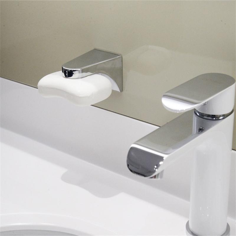 1/2PCS Soap Box Strong Suction Magnetic Soap Holder Wall Mount Container Dispenser Bathroom Soap Dish Rack Storage