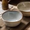 Japanese Retro Ceramic Irregular-Shape Bowl with Kiln-Changed Glaze - Ideal for Rice, Congee, or Noodles