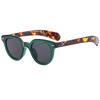 Fashion Oval Leopard Color Sunglasses Women Retro Rice Nail Glasses INS Men's and Women's Versatile Sun Glasses