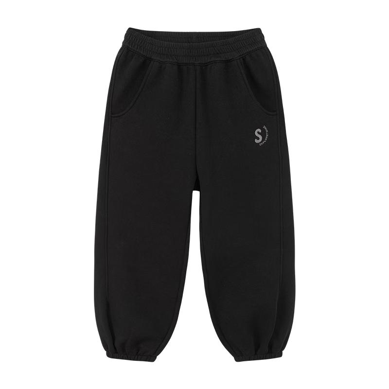 Zuoxi Boys  2025 Winter Plush-Lined Jogger Pants 120