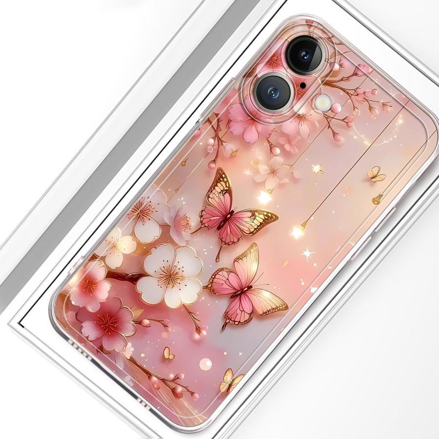 

Soft Cover Phone Case for Honor X8 90 Lite X8a X7b X8b X9a X9b Butterfly & Floral Design Honor X7b 4G