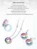 Cross-border S925 Rainbow Zircon Ring for Men & Women - Single Row Pave Gemstone, European & American Fashion Personality