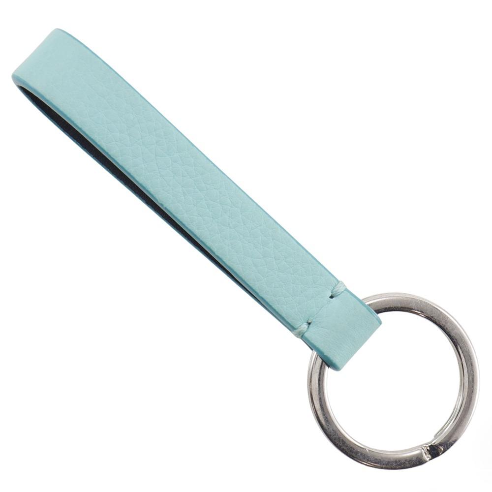 TIFFANY&Co. Key Ring Key Ring TIFFANY & Co. Blue/Silver Metallic/leather Unisex Used
