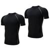 EZATING Men's Short Sleeve Compression Undershirt [UV Protection, Sweat-Wicking, Quick-Drying] Sports Underwear, Cooling Summer Compression Shirt, Rou