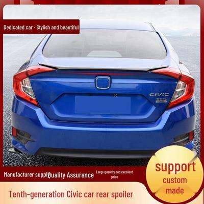 Compatible Rear Spoiler for 10th Gen Civic - No Drill Wing Deflector