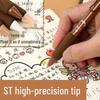 Black Quick-Drying Ballpoint Pen: Smooth Writing Without Calluses, Stylish Design, Ideal for Primary School Students