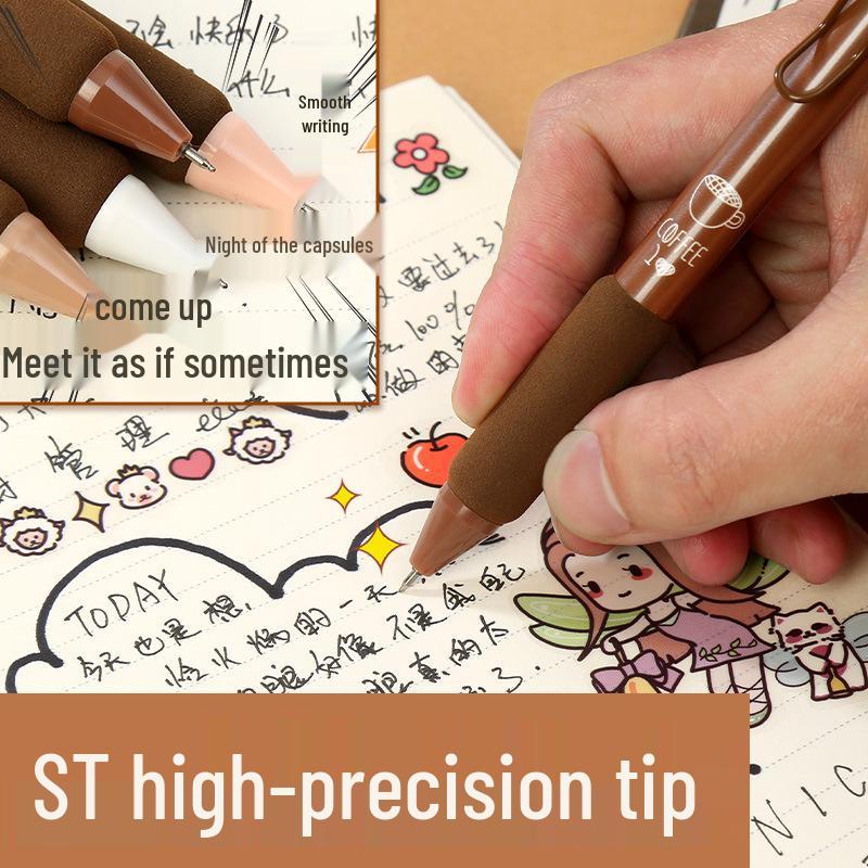 Black Quick-Drying Ballpoint Pen: Smooth Writing Without Calluses, Stylish Design, Ideal for Primary School Students