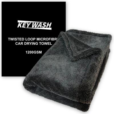 KEY WASH Super Absorbent Microfiber for Car and Professional Microfiber Scratch Large Towel, Large, Double-Sided, Thick, 1200GSM, Washes, Windows,