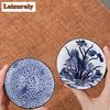 1 Stück chinesische Teetasse aus blauem und weißem Porzellan, exquisite handbemalte Teeschale mit Vogelmotiv, Bambushut, Meister-Meditationstasse, Teeservice, 55 ml