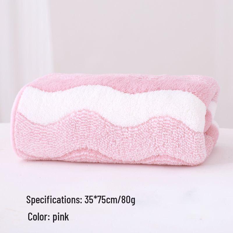 Coral Fleece Absorbent Lint-Free Face Towel, Thick & Soft for Household Use