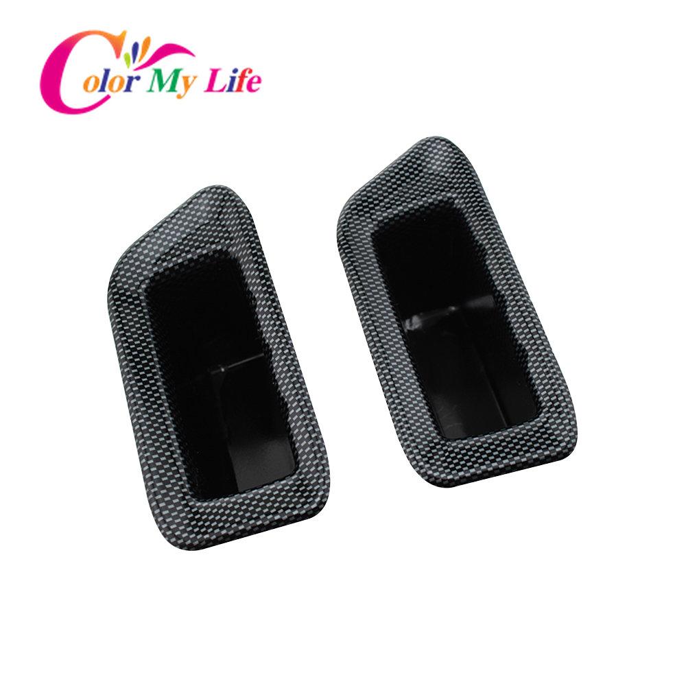 

Бардачок дверцят з вуглецевого волокна для Ford Ecosport 2012 - 2017 2 шт./комплект автомобільний тримач бочки для зберігання Rear 2Pcs