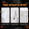 Große weiße 3D-Skelett Halloween Garagentorabdeckung Kulisse Dekoration