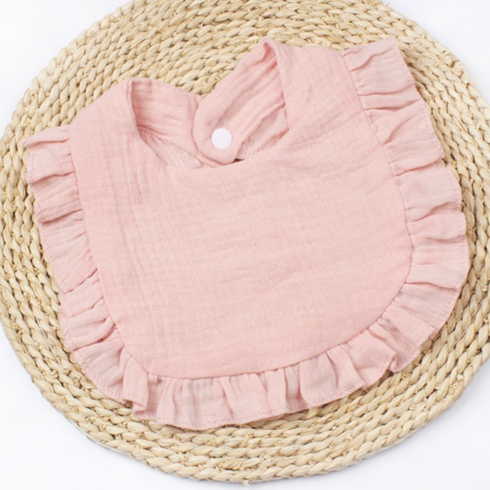 Solid Colored Bandana Drool Bibs Absorbent Teething Drooling Bib Muslin Baby Bibs Boys Girls